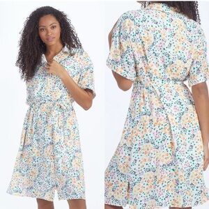 Summersalt the Do It All Shirtdress in wildflower fields